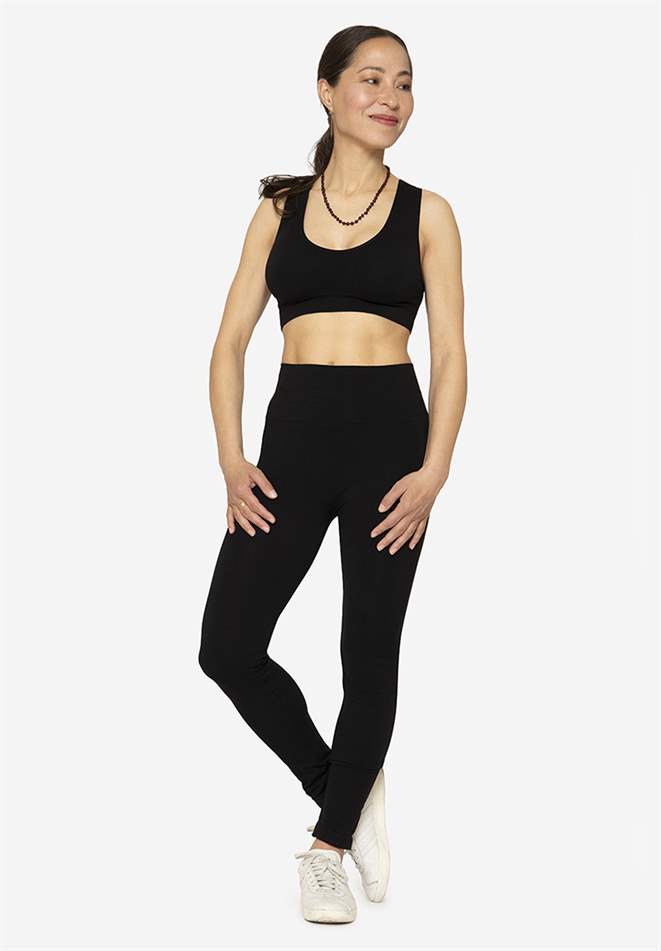 Leggings de grossesse effet gainant (durable et biologique) , en pied