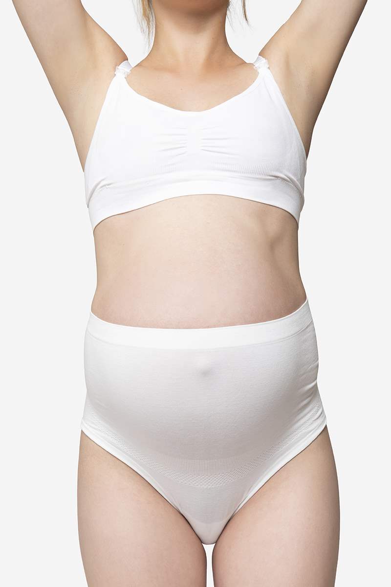 Culottes de grossesse en coton taille haut