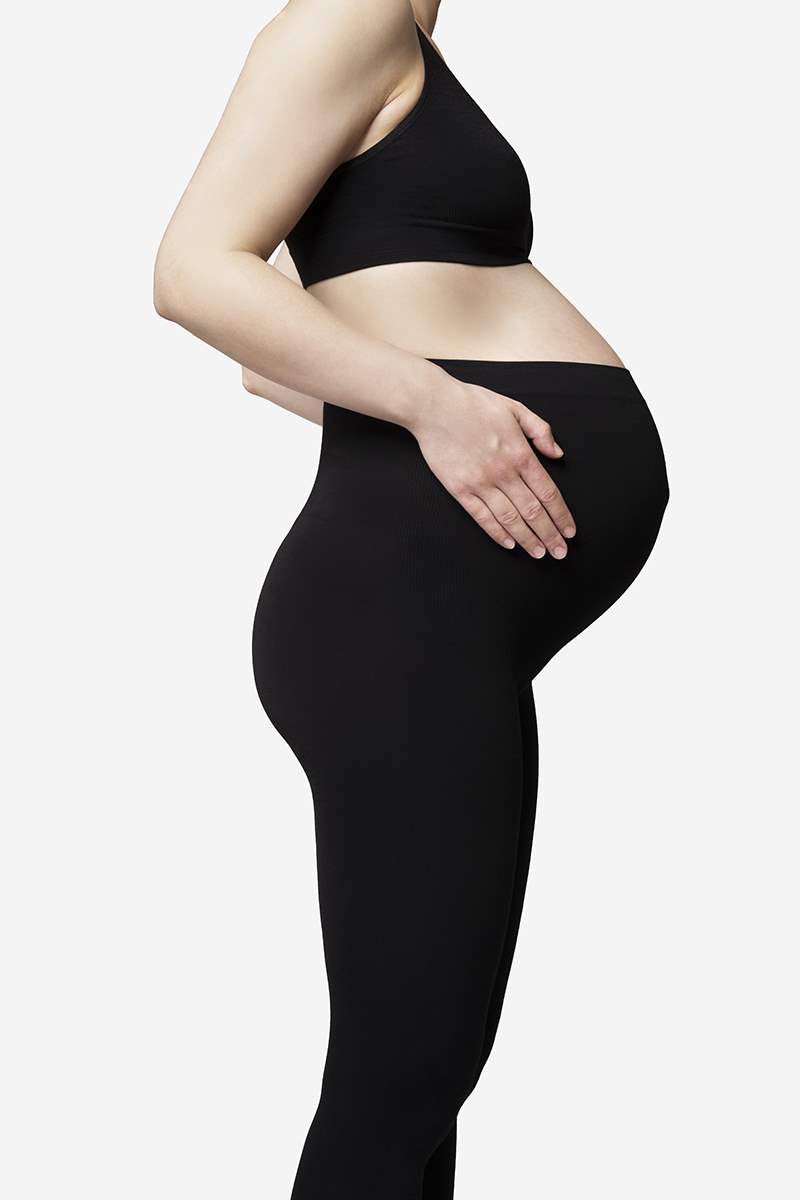 KONTAKT - Legging femme enceinte taille haute NOIR - Drest