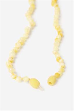 Collier Maman et papa d’ambre jaune - Ouvert