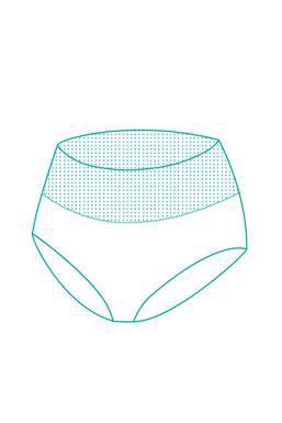 Culotte de grossesse noire taille haute (cultivées biologiques) - Détail