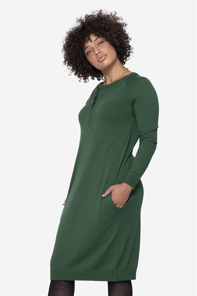 Robe d’allaitement verte - en pied