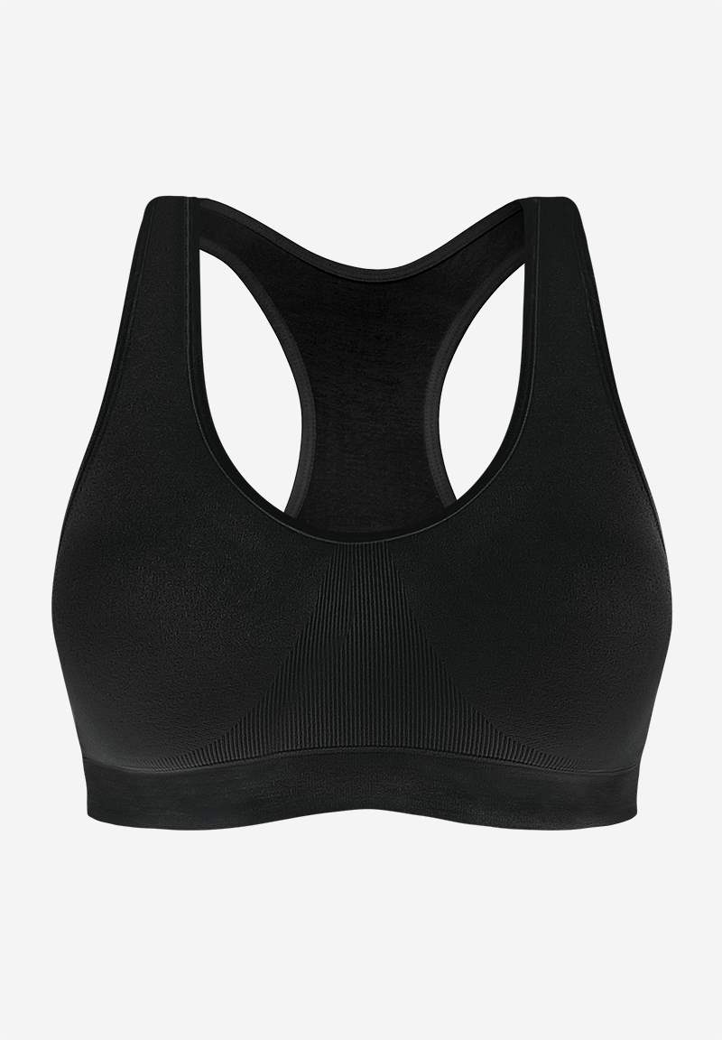 Soutien-gorge allaitement jour et nuit noir en bambou