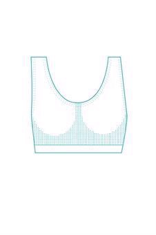 Soutien-gorge allaitement blanc en fibres de bambou (cultivées biologiques) - Détail