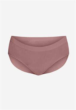 Culotte maternité mauve en bambou doux - vue de face 