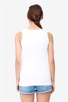 Haut d\'allaitement blanc – Modèle classique et simple en coton bio - vue de dos